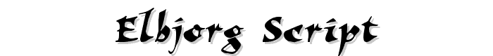 Elbjorg Script font